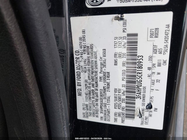 FORD FUSION SEL - 9