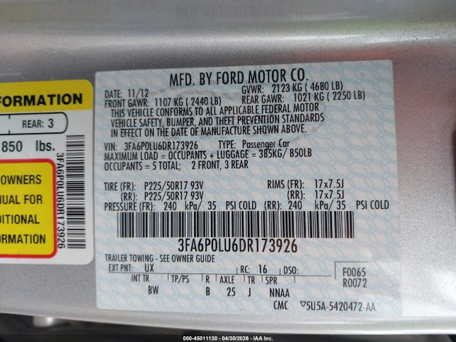 FORD FUSION HYBRID SE - 9