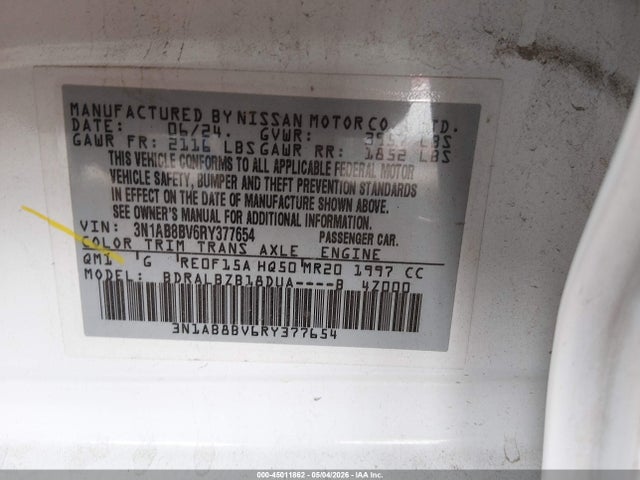 NISSAN SENTRA S XTRONIC CVT - 9