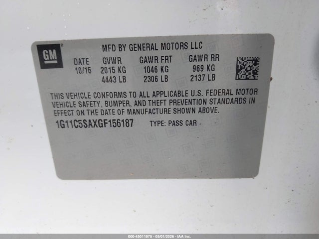 2016 Chevrolet MALIBU LIMITED LT 照片 9