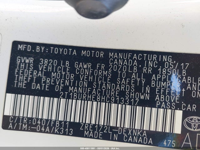 2017 Toyota COROLLA LE 照片 9
