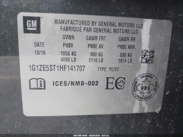 2017 Chevrolet MALIBU 1LT 照片 9