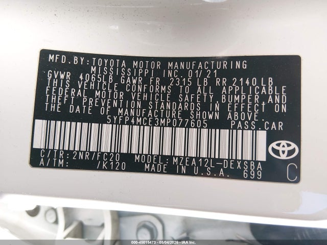 2021 Toyota COROLLA SE 照片 9