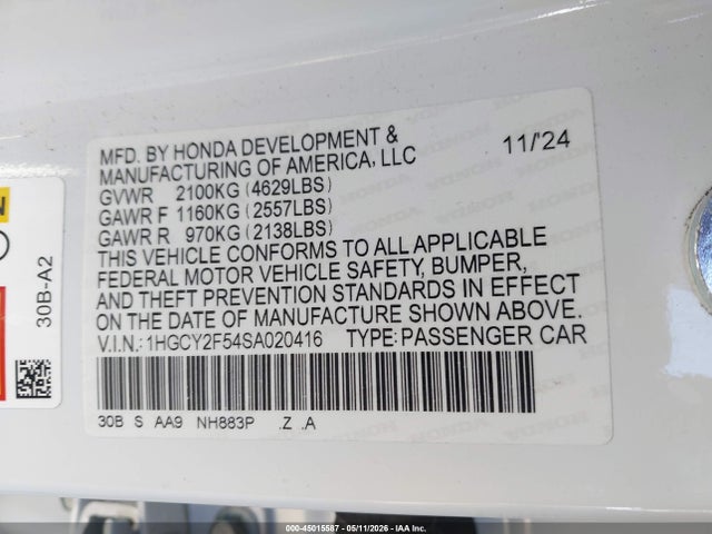 2025 Honda ACCORD HYBRID SPORT 照片 9