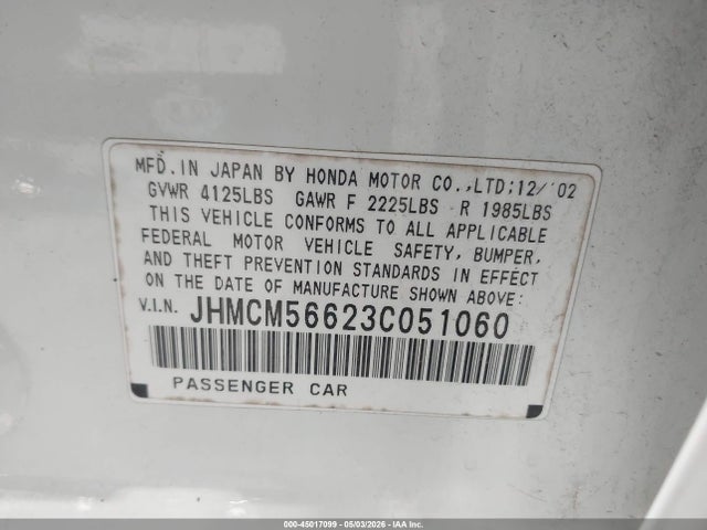 صورة 9 لـ 2003 Honda ACCORD 2.4 EX