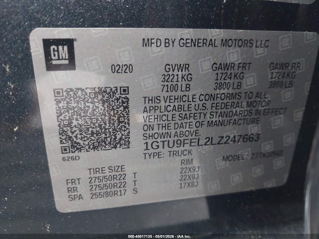2020 GMC SIERRA 1500 4WD SHORT BOX DENALI — фото 9