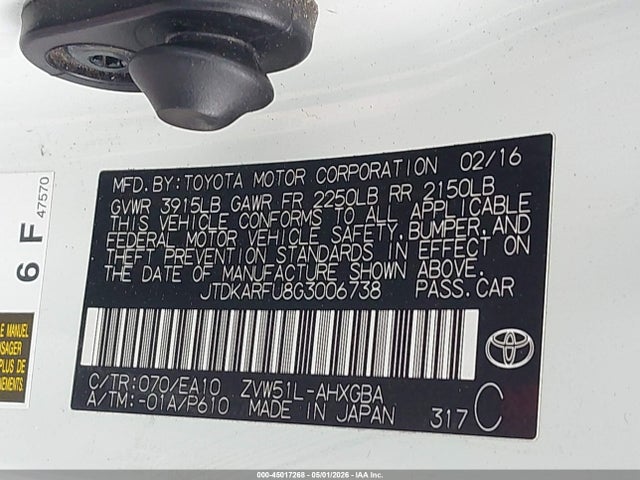 2016 Toyota PRIUS FOUR 照片 9