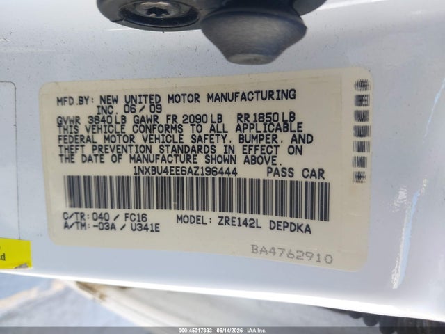 2010 Toyota COROLLA LE 照片 9