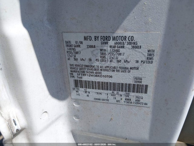 FORD F-150 FX2/STX/XL/XLT - 9