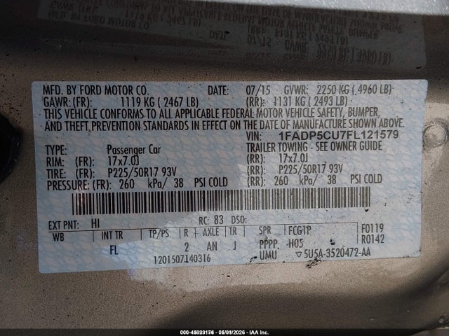 FORD C-MAX ENERGI SEL - 9