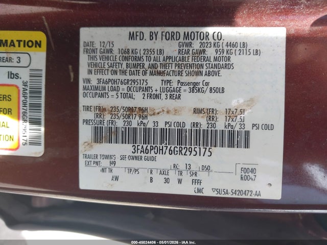 FORD FUSION SE - 9