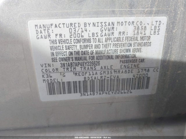 NISSAN SENTRA SR - 9