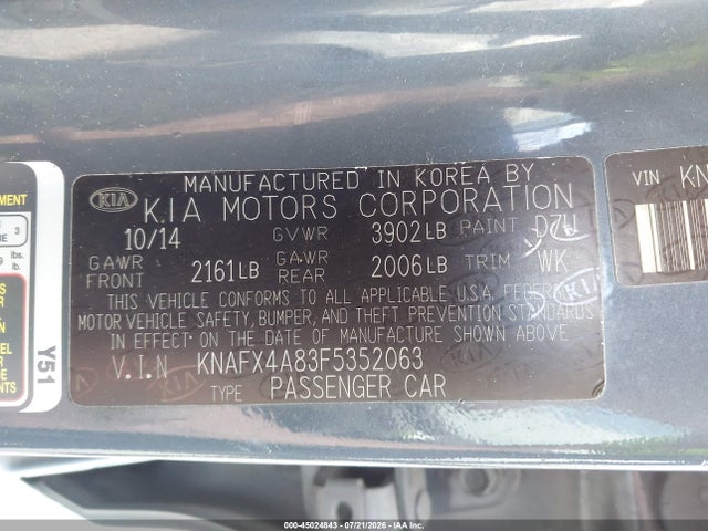 صورة 9 لـ 2015 KIA FORTE EX