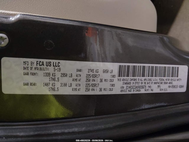 2019 DODGE GRAND CARAVAN SXT 9