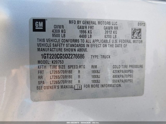 2013 GMC SIERRA 2500HD SLE photo 9