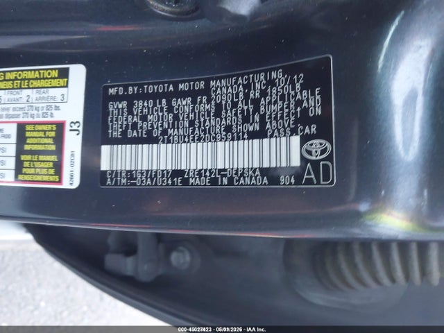2013 Toyota COROLLA S 照片 9