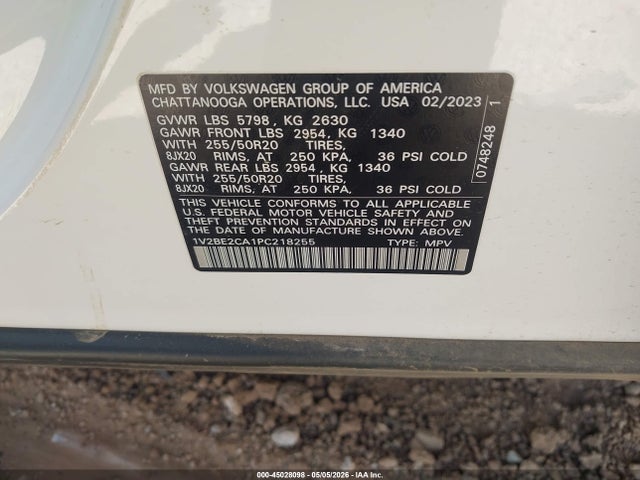 2023 VOLKSWAGEN ATLAS CROSS SPORT 3.6L V6 SEL 9
