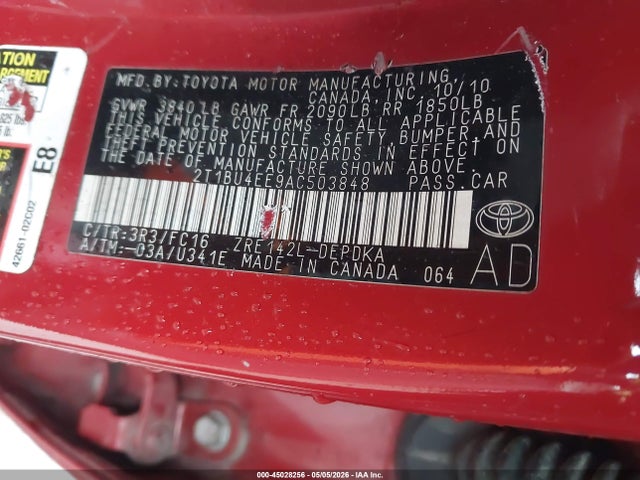 2010 Toyota COROLLA LE 照片 9