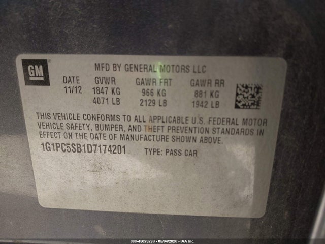 2013 Chevrolet CRUZE 1LT AUTO — фото 9