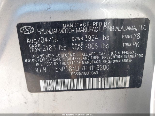 2017 Hyundai ELANTRA SE photo 9