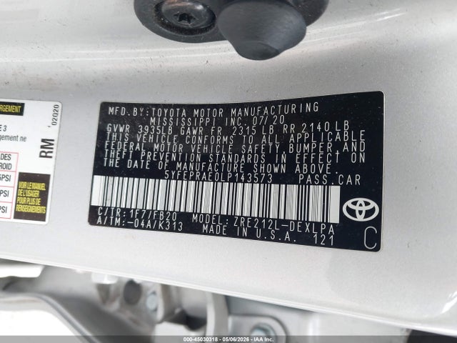 صورة 9 لـ 2020 Toyota COROLLA LE