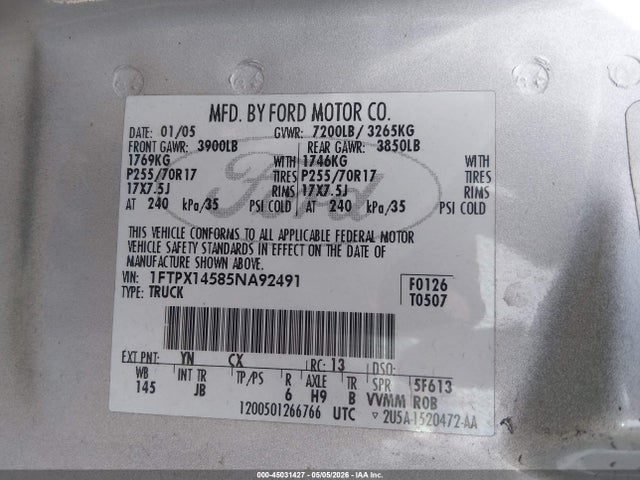 FORD F-150 FX4/LARIAT/XL/XLT - 9