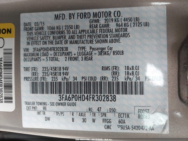 FORD FUSION SE - 9