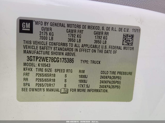2012 GMC SIERRA 1500 SLT 照片 9