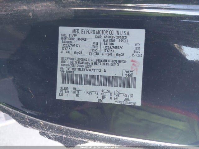 FORD F-150 LARIAT/WORK SERIES/XL/XLT - 9