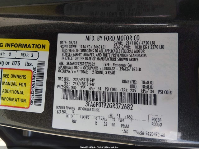 FORD FUSION SE - 9