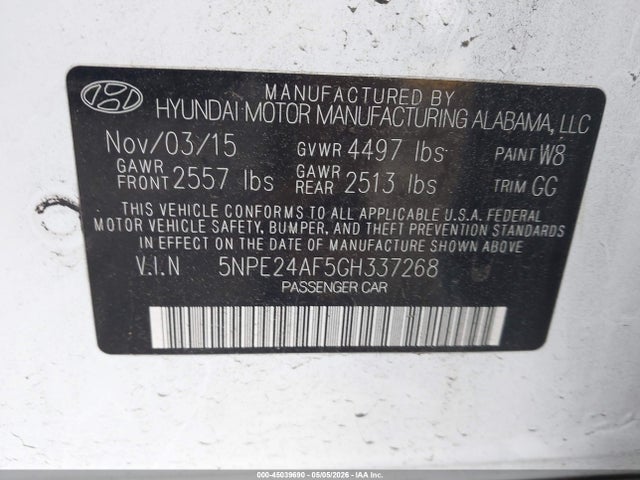 صورة 9 لـ 2016 Hyundai SONATA SE