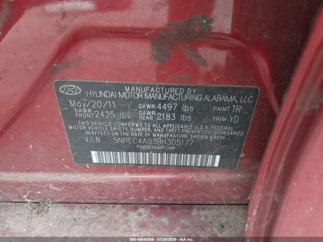 صورة 9 لـ 2011 Hyundai SONATA SE/LIMITED