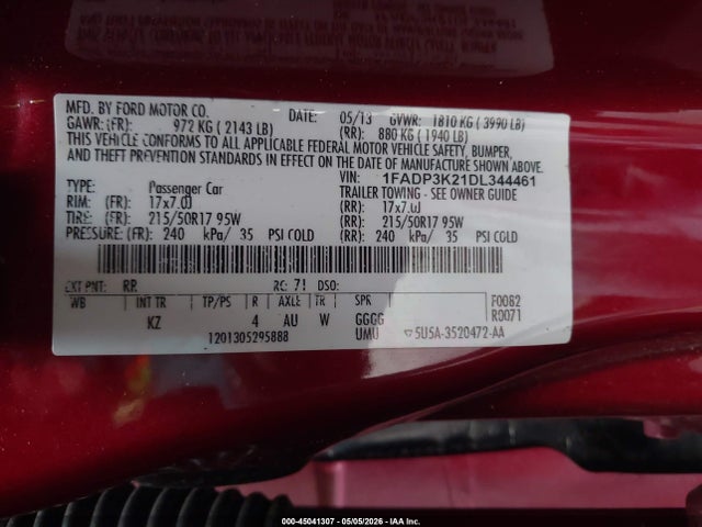 2013 FORD FOCUS SE 照片 9