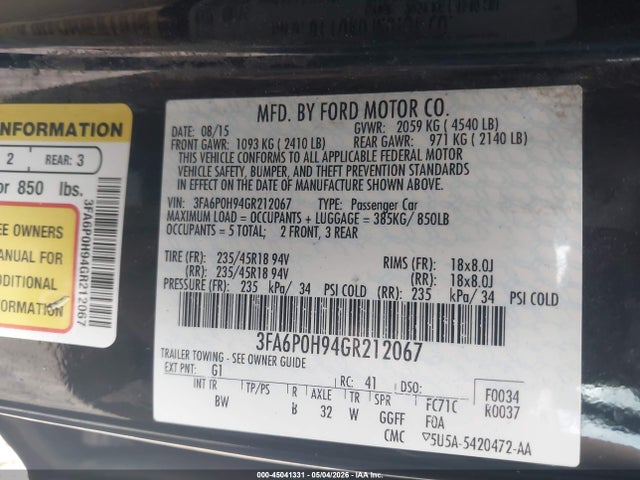 FORD FUSION SE - 9