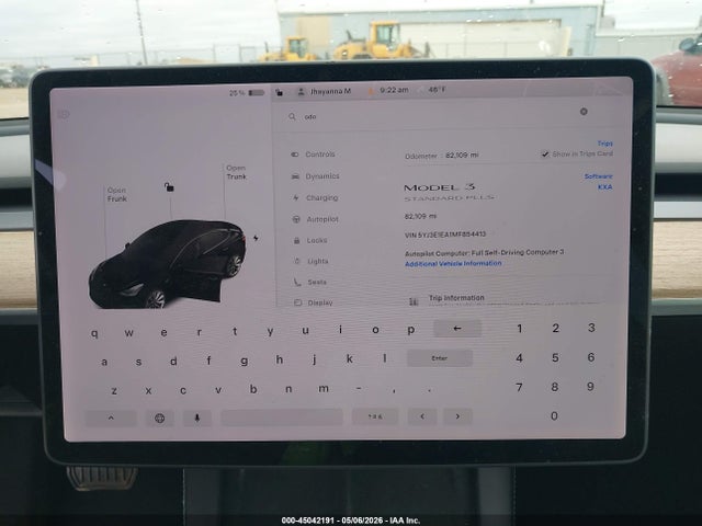 2021 Tesla MODEL 3 STANDARD RANGE PLUS REAR-WHEEL DRIVE 缩略图 19