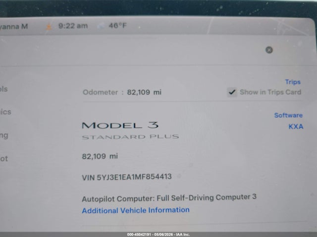 صورة 7 لـ 2021 Tesla MODEL 3 STANDARD RANGE PLUS REAR-WHEEL DRIVE