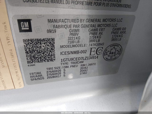 2020 GMC SIERRA 1500 ELEVATION 照片 9