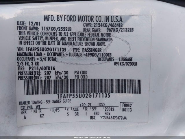 FORD TAURUS SES - 9
