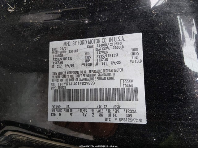 FORD RANGER EDGE/XL/XLT - 9