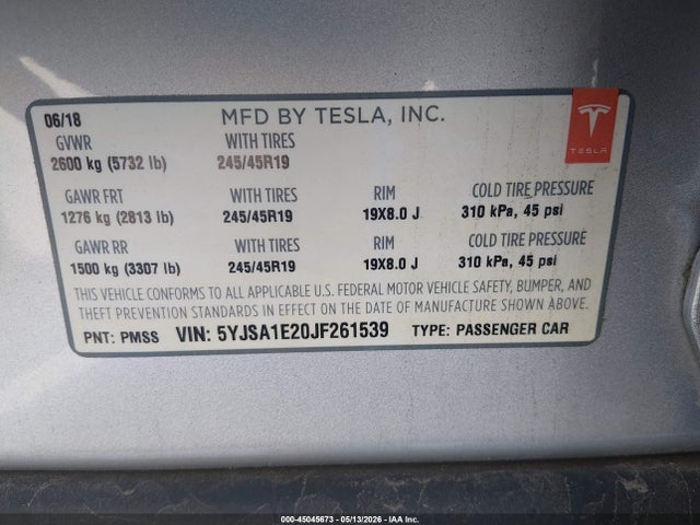 2018 Tesla MODEL S 100D/75D/P100D — фото 9
