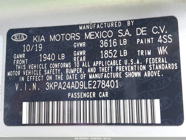 2020 KIA RIO LX 缩略图 9