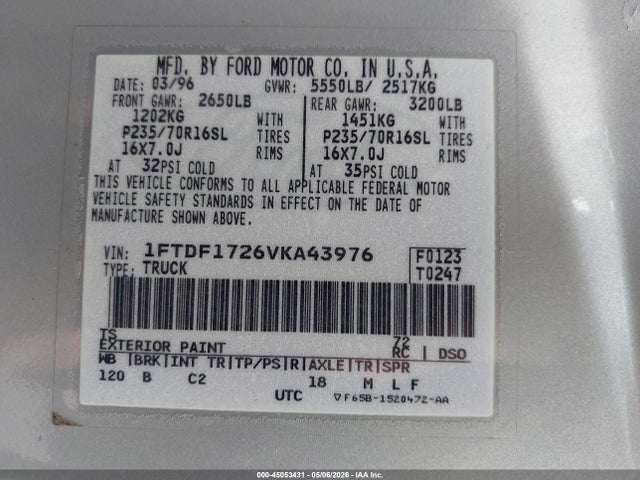 FORD F-150 STANDARD/XL/XLT - 9