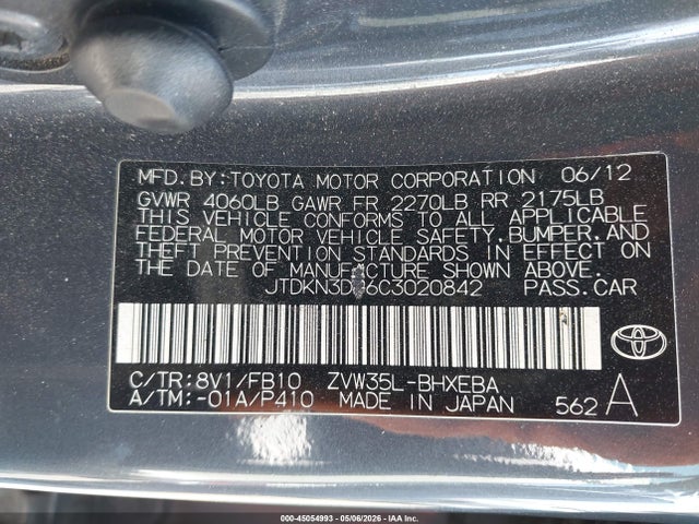 2012 Toyota PRIUS PLUG-IN 照片 9