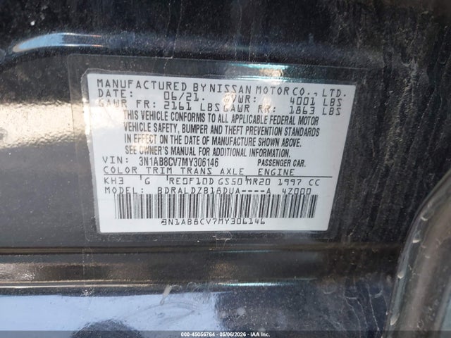 2021 Nissan SENTRA SV XTRONIC CVT — фото 9