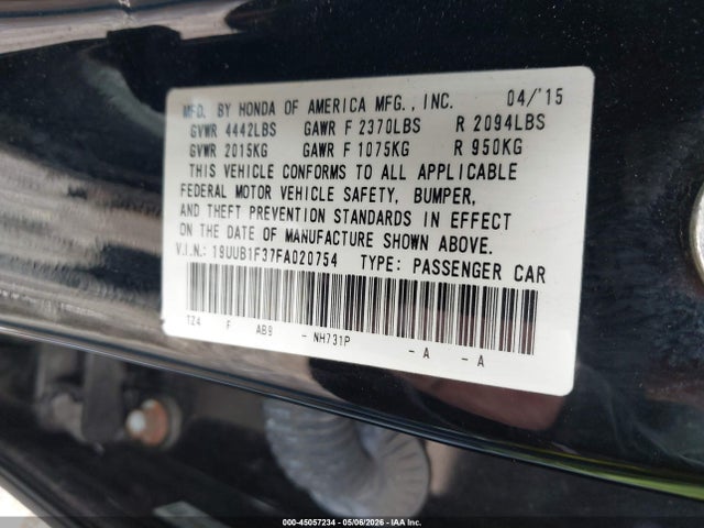 2015 Acura TLX — фото 9
