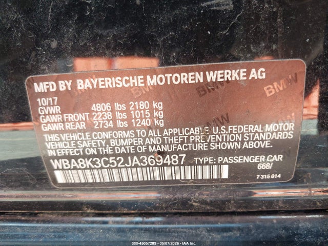 2018 BMW 330I XDRIVE photo 9