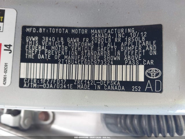 2013 Toyota COROLLA S 照片 9