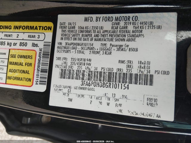 FORD FUSION SE - 9