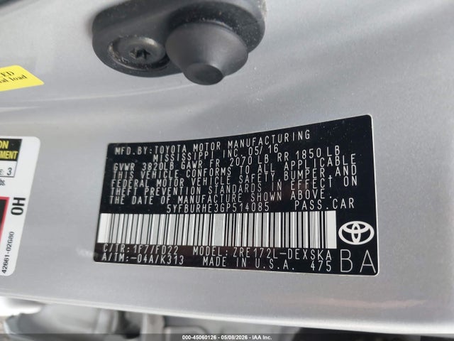 صورة 9 لـ 2016 Toyota COROLLA S PLUS