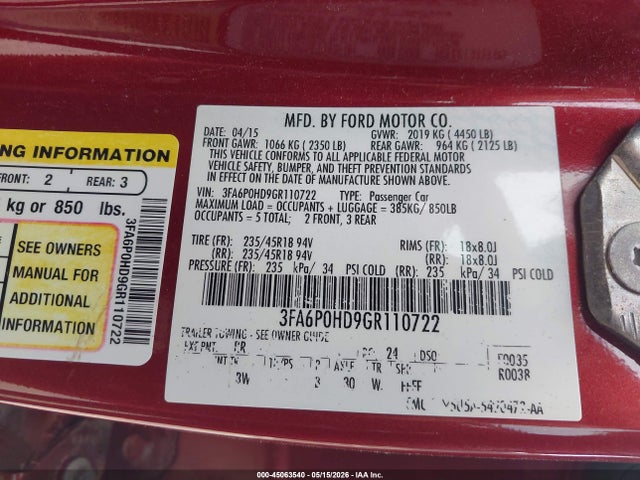 FORD FUSION SE - 9